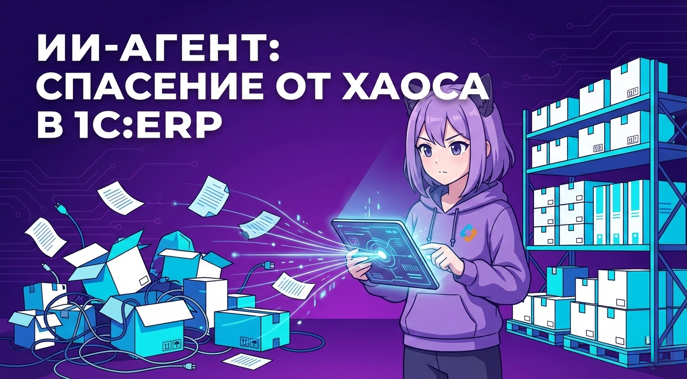 ИИ-агент для 1С:ERP: как спасти закупки и склад от хаоса