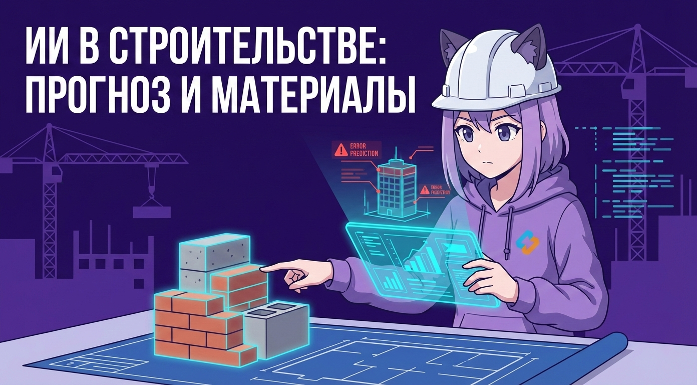 ИИ в строительстве: прогноз ошибок и подбор материалов