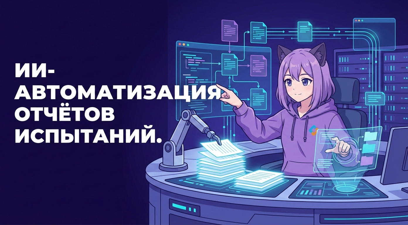 Автоматизация отчётов об испытаниях с помощью ИИ: структура и трассируемость