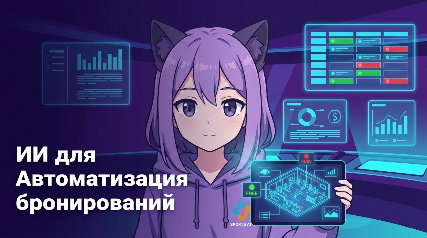 ИИ для спорткомплексов: как автоматизировать бронирования и контроль загрузки залов