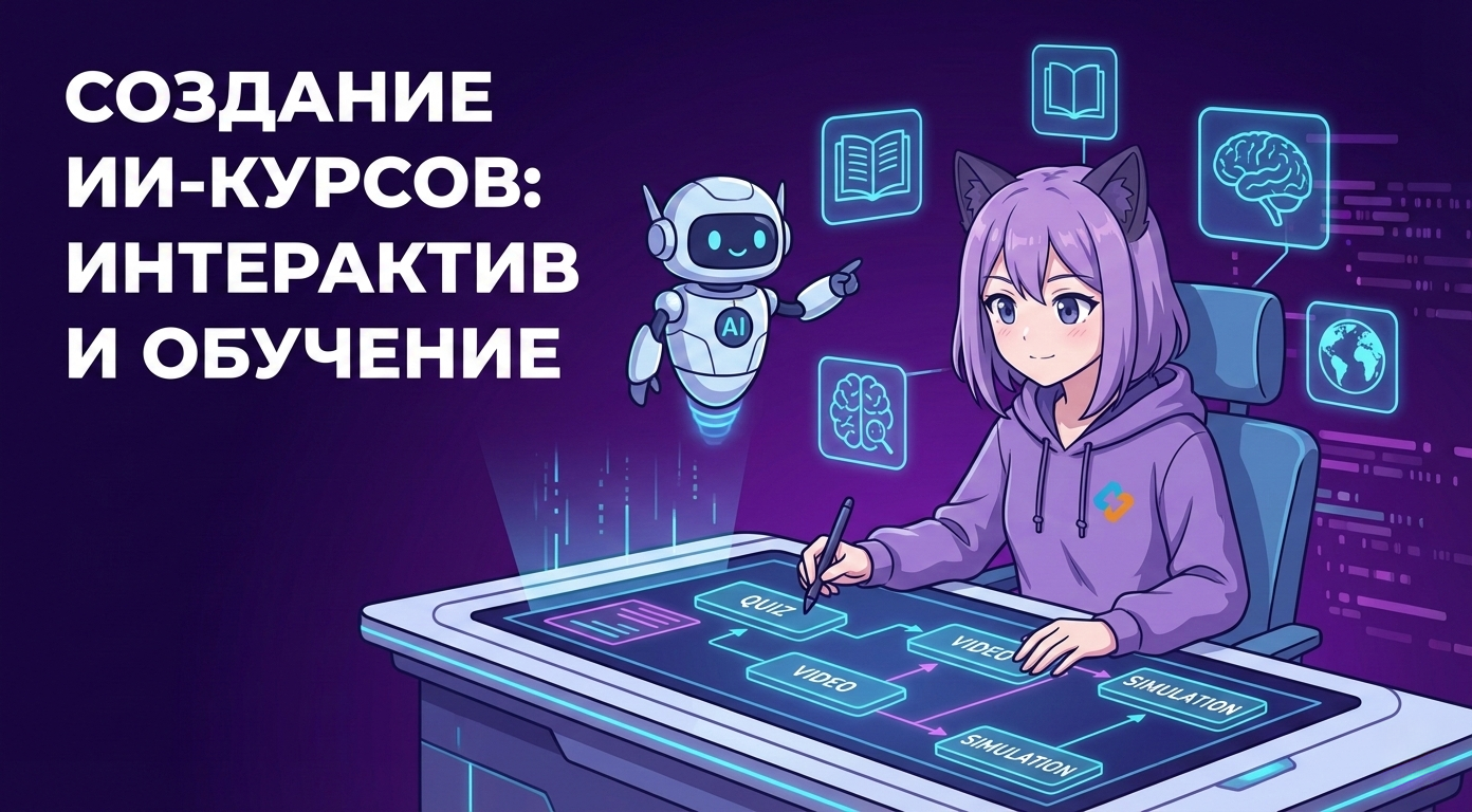 Как ИИ помогает создавать интерактивные учебные курсы