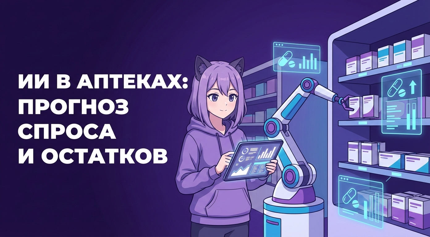 Управление аптечными сетями с помощью ИИ: прогноз спроса и умный контроль остатков