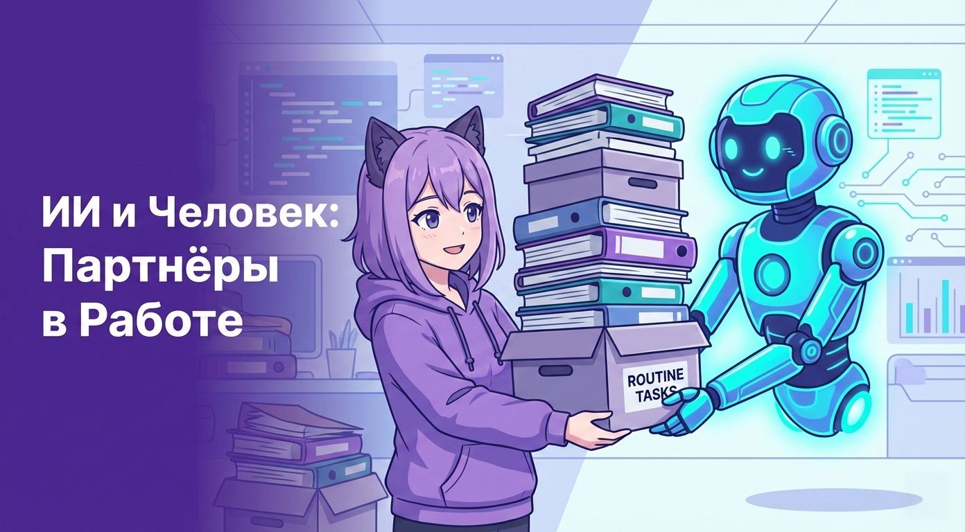 Человек и искусственный интеллект как партнёры: как нейросети освобождают сотрудников от рутинной работы