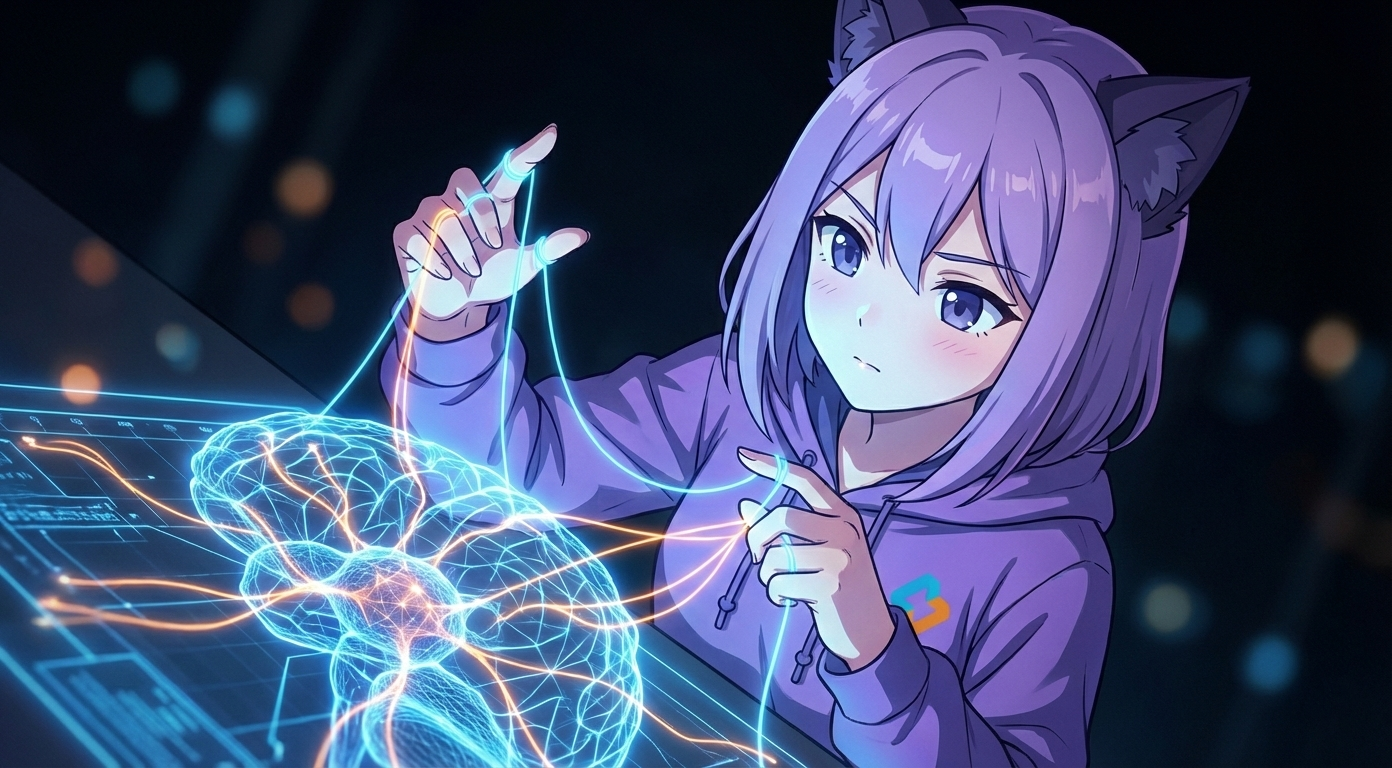 Леночка EasyByte работает над проектом нейронной сети на экране