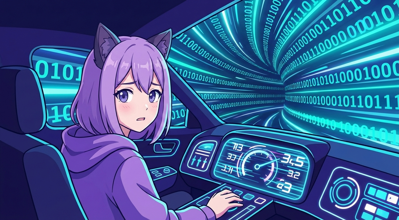 Леночка EasyByte работает за консолью с кодом