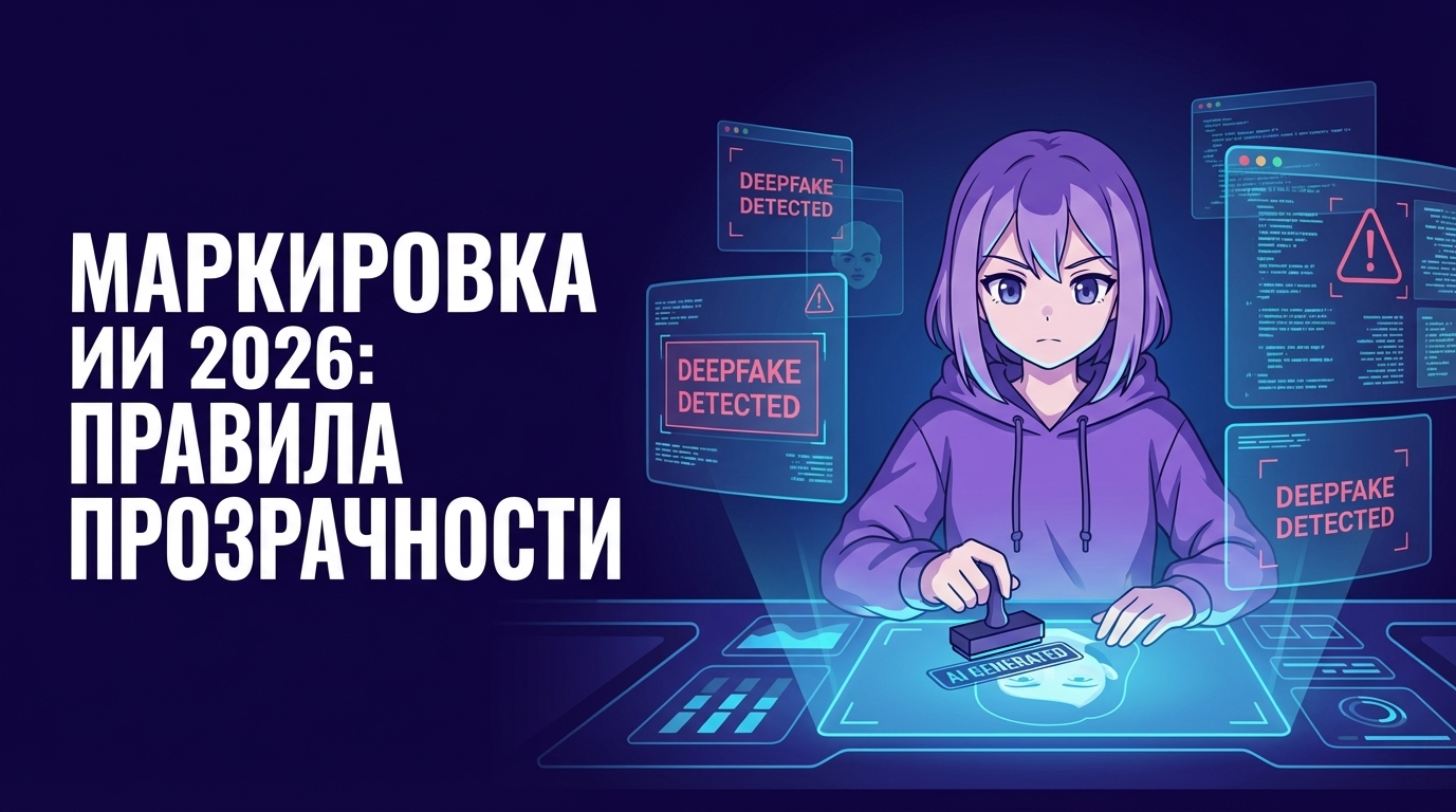Маркировка ИИ-контента 2026: новые правила прозрачности и борьбы с дипфейками