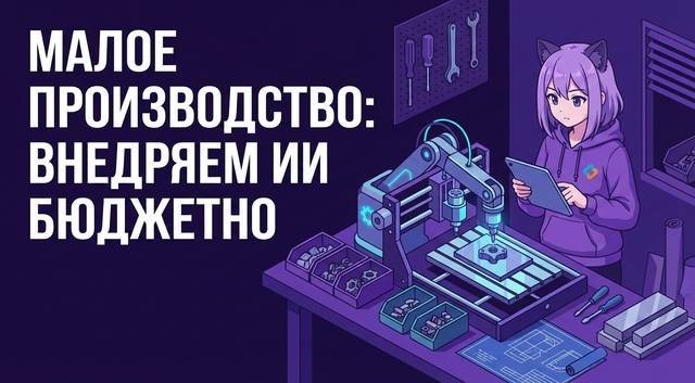Как малое произвдство внедряет ИИ без миллионых инвестиций