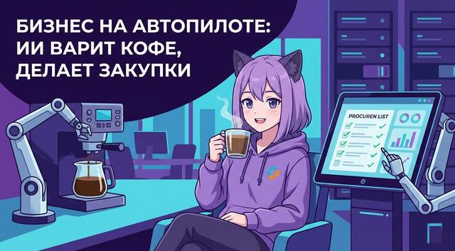 Как автоматизировать бизнес с помощью ИИ: нейросеть, которая готовит кофе и следит за закупками