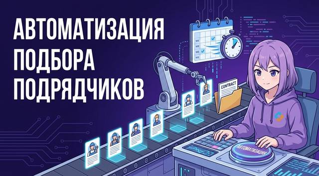 Как автоматизировать подбор подрядчиков и экономить недели на тендерах