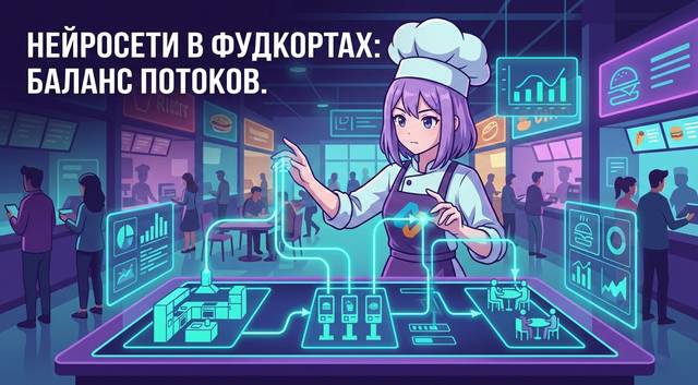 Нейросети в фудкортах: как ИИ балансирует потоки гостей, кухни и точки продаж