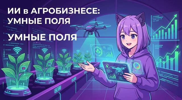 Умное фермерство: как искусственный интеллект прогнозирует урожай и управляет полями