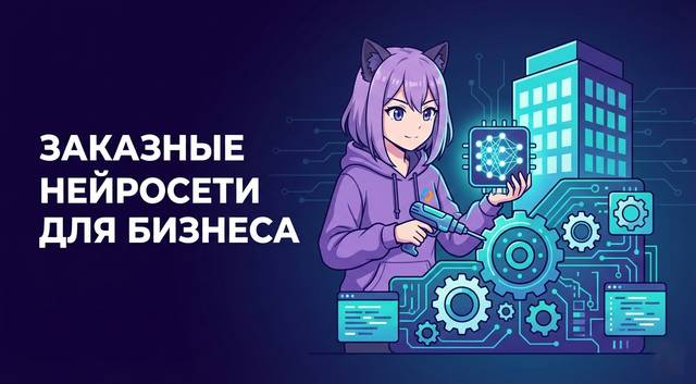 Внедрение нейросетей на заказ: как AI меняет бизнес и почему кастомные решения выгоднее