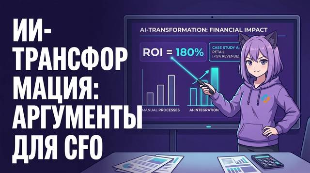 Как доказать финансовому директору необходимость ИИ-трансформации: гайд с формулами и кейсами.